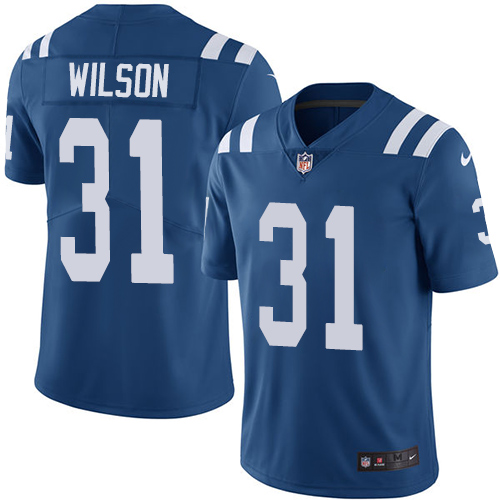 Indianapolis Colts #31 Limited Quincy Wilson Royal Blue Nike NFL Home Men Vapor Untouchable jerseys->indianapolis colts->NFL Jersey